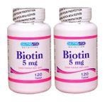 Nutrivita Biotin 5 mg 2x120 Tablet