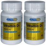 Nutrivita Vitamin D3 1000 IU 2x120 Tablet