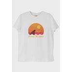 Nuugg Respect The Locals Köpekbalığı Baskılı Vintage Beyaz Tişört (Xxl) - 2XL