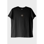 Nuugg Rubik Küp Desenli Nakış Siyah T-Shirt - XS