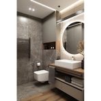 Nuun Dekor 80cm Beyaz Ledli Banyo Lavabo Ofis Kuaför Makyaj Aynası - Trafolu Beyaz