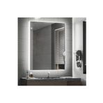 Nuun Dekor 80x60cm Beyaz Ledli Banyo Lavabo Ofis Makyaj Kuaför Aynası - Trafolu