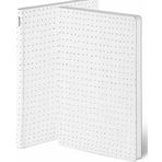 Nuuna Gri Dots A5 Premium Kağıt 176 Sayfa Noktalı Deri Defter
