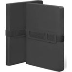 Nuuna Gri Voyager Black A5 Munken Kağıt 176 Sayfa Noktalı Deri Defter