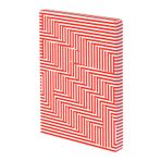 nuuna Not Defteri A5+ | Graphic L - On - Off | Dotted Journal | 3,5 mm Nokta Izgarası | 256 Numaralı Sayfa | 120 g Premium Kağıt | Deri Beyaz | Sürdürülebilir Üretim