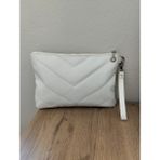 Nuveden Kadın Kapitone Desenli Portföy & Clutch Çanta - 001-Beyaz