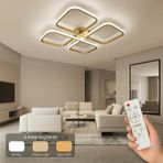 Nuvo Led Plafonyer Avize 3 Renk Kumandalı Eskitme