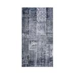 Nuvomon Patchwork Kadife Gri 80x150 cm Halı