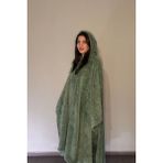 Nuvy - Aeria Hoodie Giyilebilir Battaniye Rahat Kalıp Tek Beden - Yeşil - 165 x 137 cm