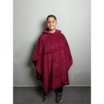 Nuvy Giyilebilir Hoodie Battaniye Çocuk Boy 5-11 Yaş - Kırmızı - 115 x 115 cm