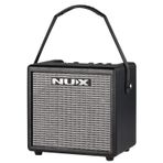 Nux Mighty 8BT taşınabilir gitar amplifikatörü (8 Watt çıkış gücü, gitar ve mikrofon kanallı, enstrüman ve mikrofon için 2 giriş, Bluethooth bağlantısı), siyah