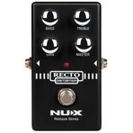 Nux Recto Distortion pedal, elektro gitar efekt pedalı (bas, treble, kazanç ve master için regülatörlü efekt kontrolü, 90'lı yıllardan ses, pille çalışabilir: 9 V pil), siyah