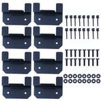 NUZAMAS 2 Set Güneş Paneli Montaj Z Braket Kiti Karavan, Tekne, Duvar ve Diğer Izgara Dışı Çatı Kurulumu için Somun ve Cıvatalı Her Set 4 Braket ile Birlikte