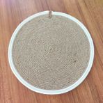 NV Sisters 6'lı Amerikan Servis, Hasır Supla Takımı, Tabak Altlığı, Silikonsuz, Makine Dikişli - 34 x 34 cm - Renkli