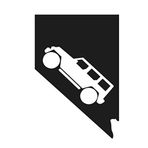 NV State with 4x4 12,7 cm Çıkartma {Siyah}-, Nevada Las Vegas 4x4, Komik Çıkartma, Arazi Çıkartması, Offroad, Trail Crawler Rock Crawler