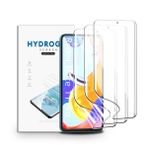 nvskvd Xiaomi Redmi Note 11 Pro/Poco X4 Pro 5 g (6,67 inç) için 3 adet koruyucu folyo, hidrojel film, net, HD yumuşak TPU ekran koruyucu folyo, parmak izi kimliğini destekler