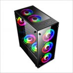 Nw 09-09-02 Temperli Uzaktan Kumandalı RGB Fan Atx Kasa