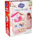 NW Nessi World ONY-398 Büyük Ahşap Ev Seti -Onyıl Oyuncak