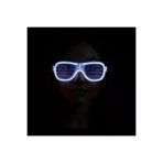 NW NessiWorld casaxmlF010-G132-B Beyaz Led Işıklı Parti Gözlüğü - Neon Glow Şerit Gözlük 3 Modlu