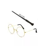 NW NessiWorld casaxmlSMR-D001-B015-D261 Harry Potter Asası 30 Cm Ve Metal Harry Potter Gözlüğü