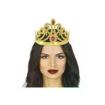 NW NessiWorld casaxmlSMR-D214 Altın Renk Plastik Prenses Tacı Kraliçe Tacı 60Cm