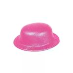 NW NessiWorld casaxmlSMR-D241 Pembe Renk Simli Melon Yuvarlak Parti Şapkası 24X26 Cm