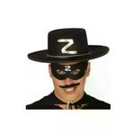 NW NessiWorld casaxmlSMR-D319-D165 Z Logolu Yetişkin Zorro Şapkası Ve Zorro Maskesi