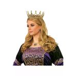 NW NessiWorld casaxmlSMR-E190 Taşlı Rönesans Kostümlü Kraliyet Ortaçağ Altın Kraliçe Prenses Tacı