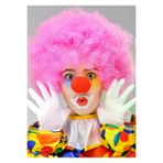 NW NessiWorld casaxmlSMRBONUS-BURUN-5 Pembe Renk Kıvırcık Afro Bonus Peruk Takma Saç Ve Kırmızı Burun Seti