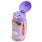 NW NessiWorld Zoo Pipetli Paslanmaz Çelik Suluk 350 ml Narwhal