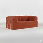Nwin Home Linea Modüler Konfor Pratik Minder Köşe Takımı - Koltuk - Oyun Alanı - Kanepe 100*200 - Kiremit