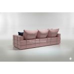 Nwin Home Pufi Lüx Çok Finksiyonlu Ortopedik Sünger Kanepe Minder Yatak 90*200 - Pudra Pembe