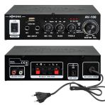Nwork Av-100 Anfi 100 Watt 12V 220V Bluetooth Usb Sd
