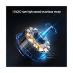 NY Home 130000 Rpm Mini Turbo Jet Hava Üfleyici Süpürge 2in1 Araba, Klavye Temizle, Mangal Veya Serinleme Taşınabilir Mini Fan El Tipi 4 Modlu Fan Seviyesi Şarj Edilebilir 4000MAH Fzm-01 (Siyah)