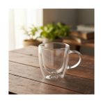 NY Home 2'li Çift Cidarlı Borosilikat Cam Fincan Seti - 100 ml Espresso ve Türk Kahvesi Bardağı - Isıya Dayanıklı El Yakmayan Modern Tasarım (2 Adet) - 0 - Siyah