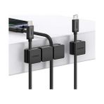 NY Home 3 +1 Kanallı Silikon Kablo Düzenleyici Organizer - Option-1 - 0 - Siyah