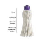 NY Home 30 cm Saçaklı Mop – Süper Emiş Gücü, Dayanıklı ve Etkili Temizlik Başlığı - Option-1 - 001-Renkli