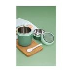 NY Home 304 Çelik Çift Katlı 680 ml Yeşil Yemek Mama Saklama Kabı (Sıcak Tutmaz) MT249YS