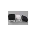 NY Home 5 ml Krem Kavanozu,kozmetik Kutusu, Siyah Kapaklı Akrilik Krem Kutusu 2 Li Set,beyaz - 000-Siyah - 1 Adet - Option-1