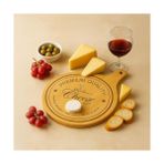 NY Home Bambu Peynir Sunum Tabağı, Tek Kişilik Bambu Sunum Tabağı | Doğal ve Şık - Lezzetli Atıştırmalıklarınızı Şık Bir Şekilde Sunun! (35 * 26 * 1.2cm) - Option-1 - 51R-Turuncu