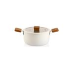 NY Home Ceramoni Seramik Derin Tencere 20 Cm-Krem