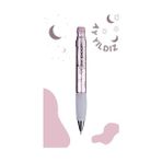 NY Home Deep Mekanik Kursun Klm 07MM Metalık Roze Ay-Yıldız Deseni - -- - Option-1