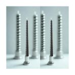 NY Home Dekoratif Siyah Spiral Mum 2’li Set – 26 cm Uzunluk, Şık Sofra ve Ev Dekorasyonu, Uzun Ömürlü ve Zarif Tasarım