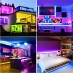 NY Home Ema Dükkan 5 Metre Rgb Şerit LED Kumandalı 44 Tuşlu 20 Renk Rgb Şerit Işık Aydınlatma - 1 m - 00 Beyaz