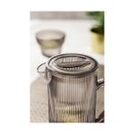 NY Home Ews Arkilik Barok 1,5 Lt Füme Sürahi (Buzdolabı Kapak Rafına Sığar) - 1BW-Beyaz - --