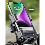 NY Home GA76 Motor Motosiklet Telefon Tutucu Tek El Kullanım Ayna Montaj (GA76 Ayna Montajı) - 1BW-Beyaz