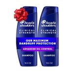 NY Home Head & Shoulders Klinik Güçte Kepek Şampuanı Ikili Paket, Ferahlatıcı Narenciye Özlü Gelişmiş Yağ Kontrolü, Her Biri 13,5 Oz. - Option-1