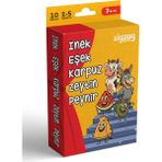 Ny Home Inek Eşek Karpuz Zeytin Peynir Eğlenceli Kart Oyunu - Kırmızı