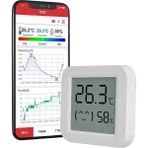 NY Home Isı ve Nem Ölçer Termometre Bluetoooth Bağlantılı Dijital Termometre LCD Ekranlı Isı Nem Ölçer, Ios/ ile Uyumlu,çucuk,bebek,ev Vs. Için, Beyaz - 02Y-Yeşil