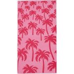 NY Home Kadın Kadın Desenli Plaj Havlusu, Pembe, Tek Beden - Option-1 - 001-Beyaz